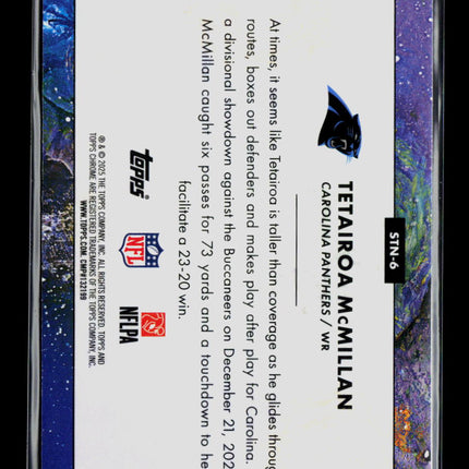 2025 Topps Chrome Tetairoa McMillan #STN-6 RC