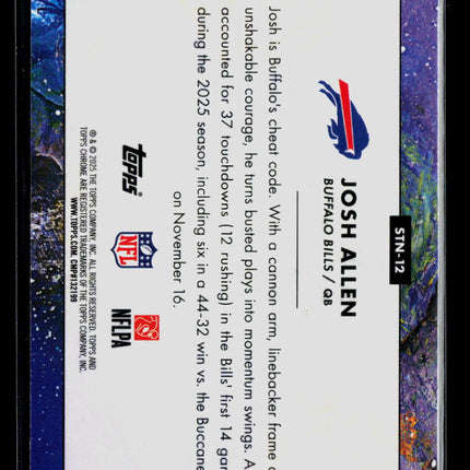 2025 Topps Chrome Josh Allen #STN-12