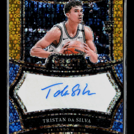 2025 Panini Select Tristan da Silva #RS-TDS Gold Disco Prizm 02/10 Auto