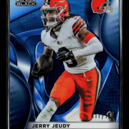 2025 Topps Chrome Black Jerry Jeudy #27 Blue Refractor /150