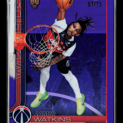 2026 Topps Chrome Jamir Watkins #194 Purple RC 67/75