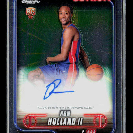 2025 Topps Chrome Basketball Ron Holland II #TCA-RHO RC Auto