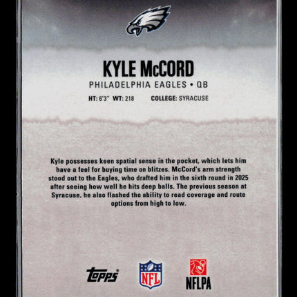 2025 Topps Signature Class Kyle McCord #108 RC 050/225