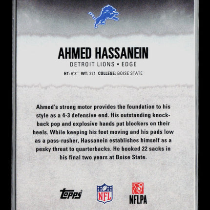 2025 Topps Signature Class Ahmed Hassanein #194 RC 114/275