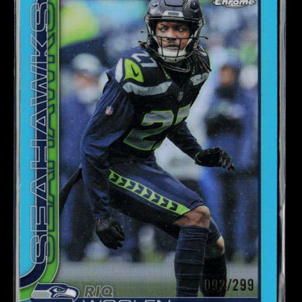 2025 Topps Chrome Riq Woolen #278 Blue Refractor 092/299
