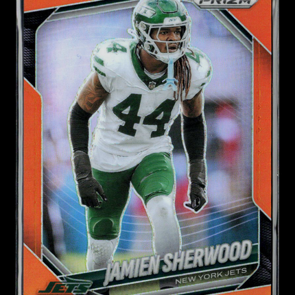 2025 Panini Prizm Football Jamien Sherwood #221 Orange /249