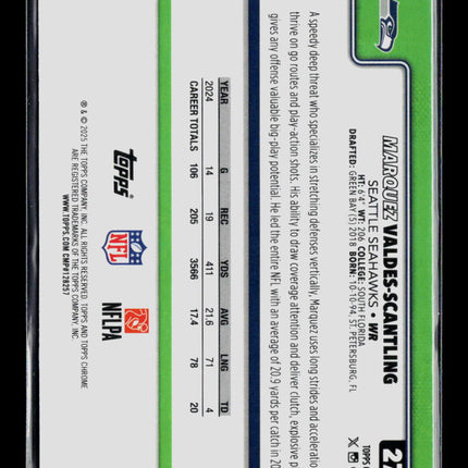 2025 Topps Chrome Marquez Valdes-Scantling #272 Light Blue 193/299