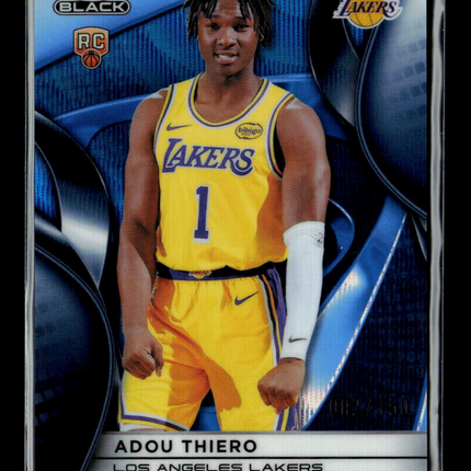 2026 Topps Chrome Black Adou Thiero #136 Blue RC /150