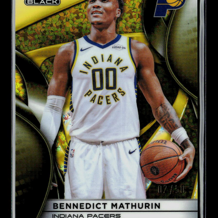 2026 Topps Chrome Black Bennedict Mathurin #8 Gold 02/50
