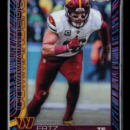 2025 Topps Chrome Zach Ertz #297 Neon Pulse