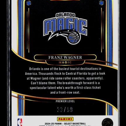 2025 Panini Select Franz Wagner #157 Blue Disco Prizm /99