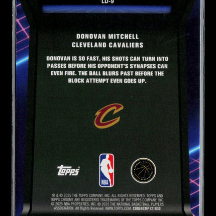 2025 Topps Chrome Basketball Donovan Mitchell #LD-9