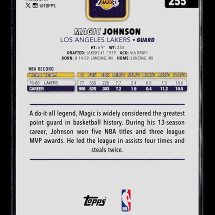 2025 Topps Magic Johnson #255 Speckle
