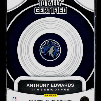 2025 Panini Totally Certified Anthony Edwards #19