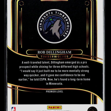 2025 Panini Select Rob Dillingham #187 Red White Blue Flash Prizm RC