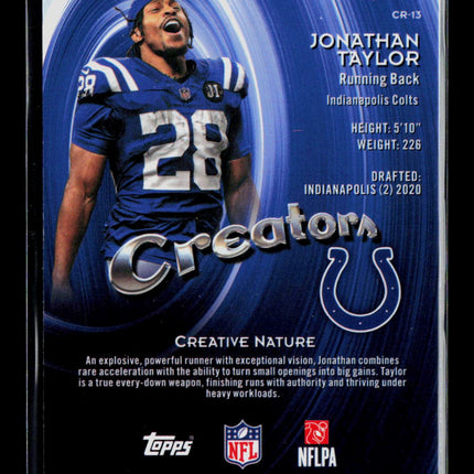 2025 Topps Finest Jonathan Taylor #CR-13 080/125