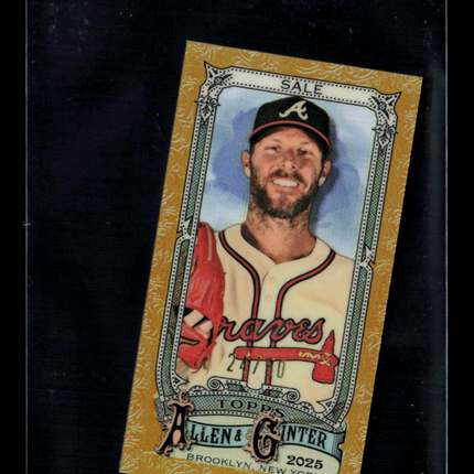 2025 Topps Allen & Ginter Chris Sale #144 Gold Border /50