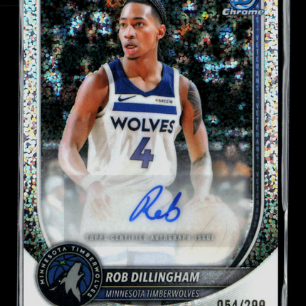 2025 Bowman Chrome Basketball Rob Dillingham #BCA-RD 054/299 Auto