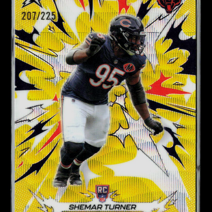 2026 Topps Resurgence Football Shemar Turner #115 Yellow RC 207/225