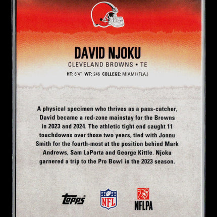 2025 Topps Signature Class David Njoku #71 30/50