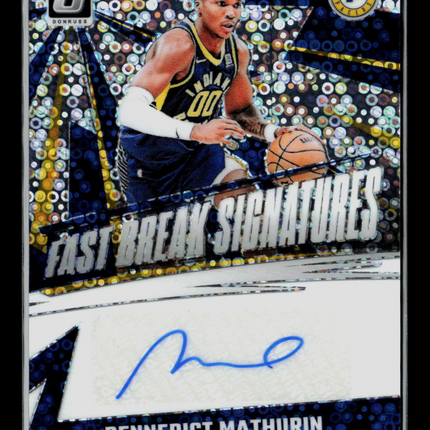 2025 Panini Donruss Optic Bennedict Mathurin #FBS-BEN Fast Break Auto