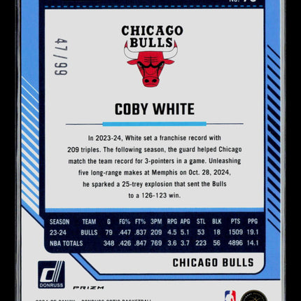 2024 Panini Donruss Optic Coby White #76 Purple Circles /99