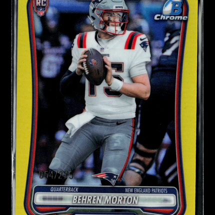 2026 Bowman Chrome Behren Morton #BCV-109 Yellow RC 054/275