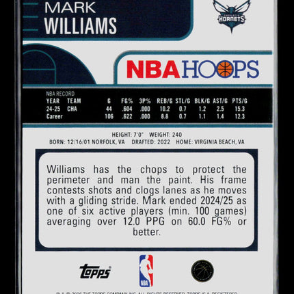 2026 Topps NBA Hoops Mark Williams #116 /249