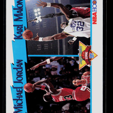 1991 Hoops Karl Malone Michael Jordan #306