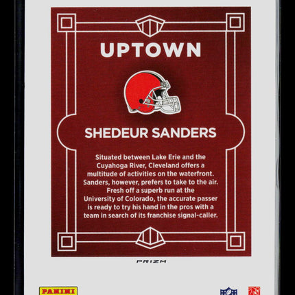 2025 Panini Donruss Optic Shedeur Sanders #18 RC Uptown