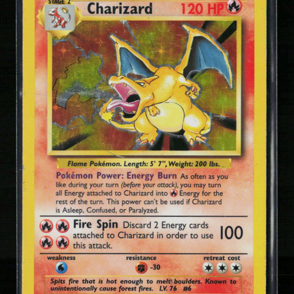 Pokemon 1999 Base Set Charizard #4/102