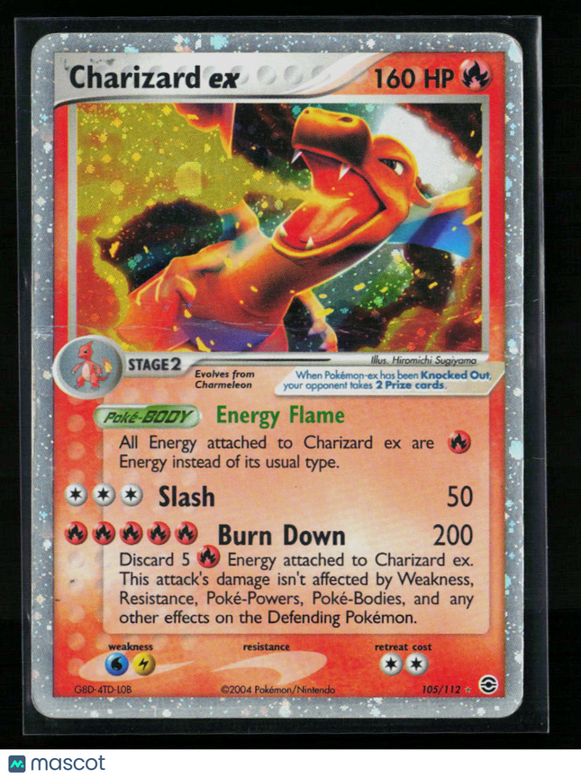 Pokemon 2004 EX FireRed & LeafGreen Charizard EX #105/112