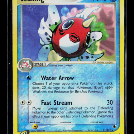 Pokemon 2003 EX Ruby & Sapphire Seaking #21/109