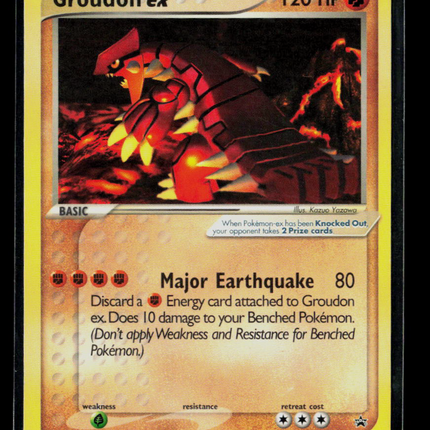 Pokemon 2003 Nintendo Groudon EX #002 Promo