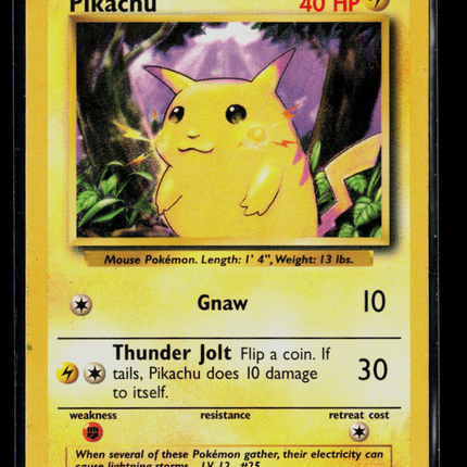 Pokemon 1999 Base Set Pikachu #58/102