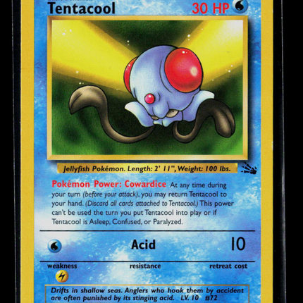 Pokemon 1999 Fossil Tentacool #56/62