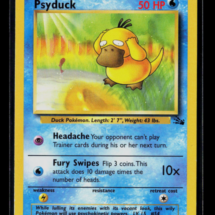 Pokemon 1999 Fossil Psyduck #53/62