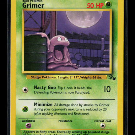 Pokemon 1999 Fossil Grimer #48/62