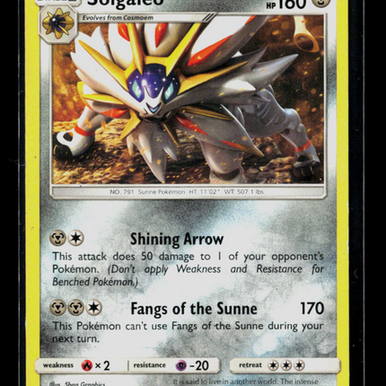 Pokemon 2017 Guardians Rising Solgaleo #87/145