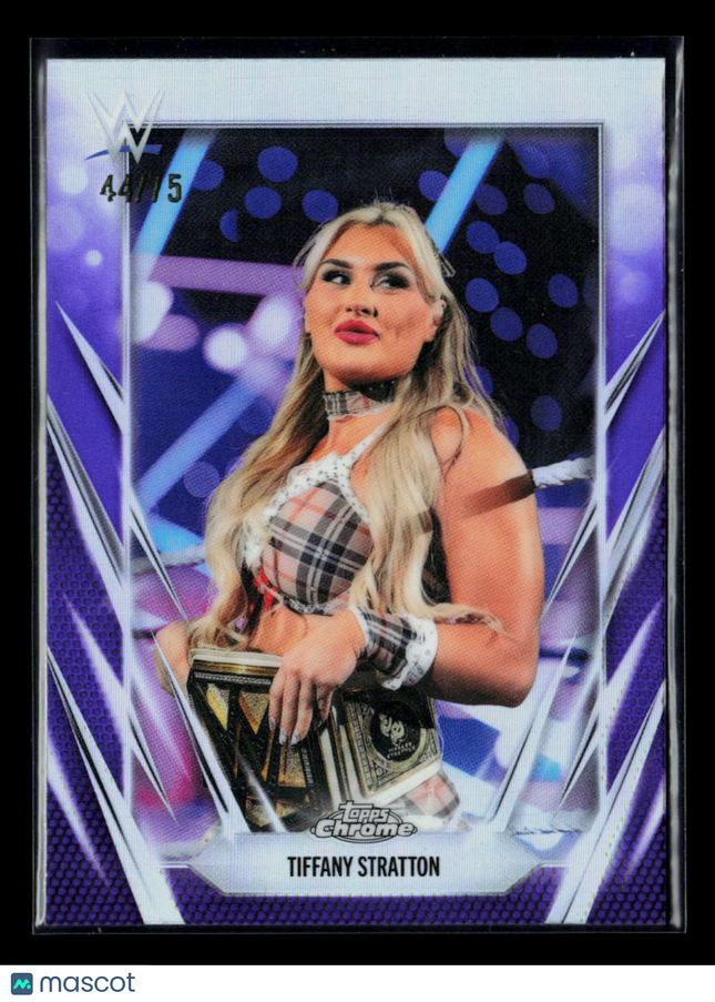 2026 Topps Chrome WWE Tiffany Stratton #29 Purple Refractor