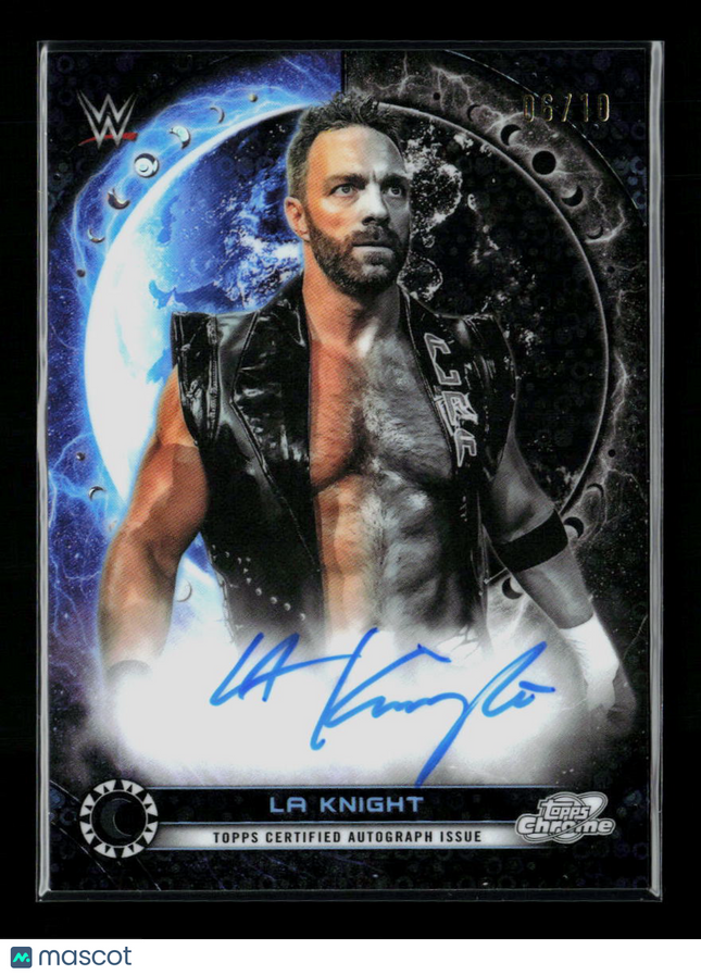 2026 Topps Cosmic Chrome WWE LA Knight #EA-LAK 06/10 Auto