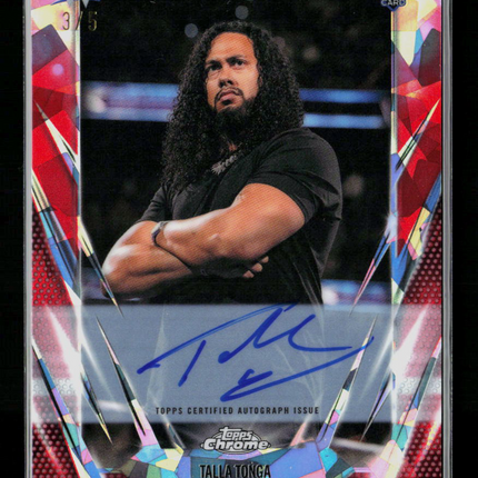 2026 Topps Chrome WWE Talla Tonga #BCA-TTA RC 3/5 Auto