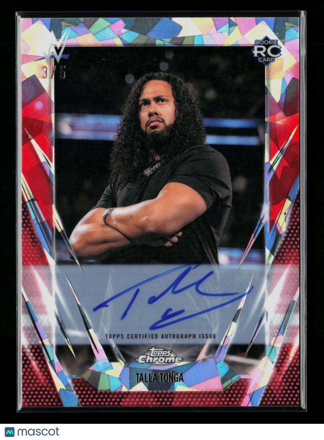 2026 Topps Chrome WWE Talla Tonga #BCA-TTA RC 3/5 Auto