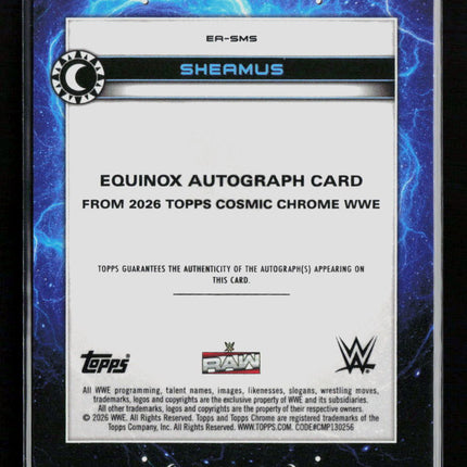 2026 Topps Cosmic Chrome WWE Sheamus #EA-SMS Auto
