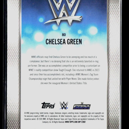 2026 Topps Chrome WWE Chelsea Green #80 23/75
