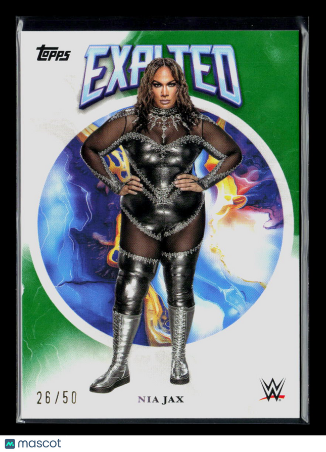 2025 Topps Exalted WWE Nia Jax #39 Green 26 / 50