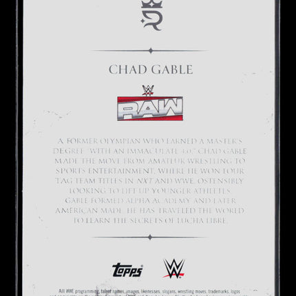 2025 Topps WWE Royalty Chad Gable #096 05/50