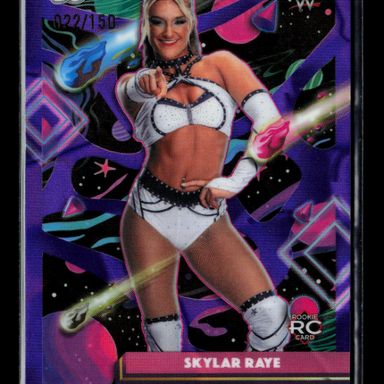2026 Topps Chrome WWE Skylar Raye #113 Purple 022/150 RC