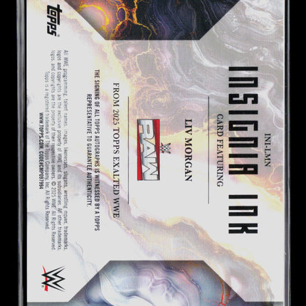 2025 Topps Exalted WWE Liv Morgan #INI-LMN Auto