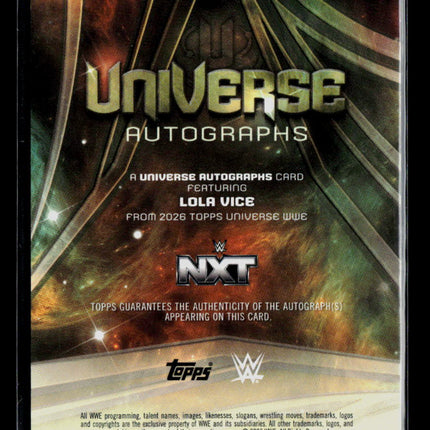 2026 Topps Universe WWE Lola Vice #UA-LV Auto